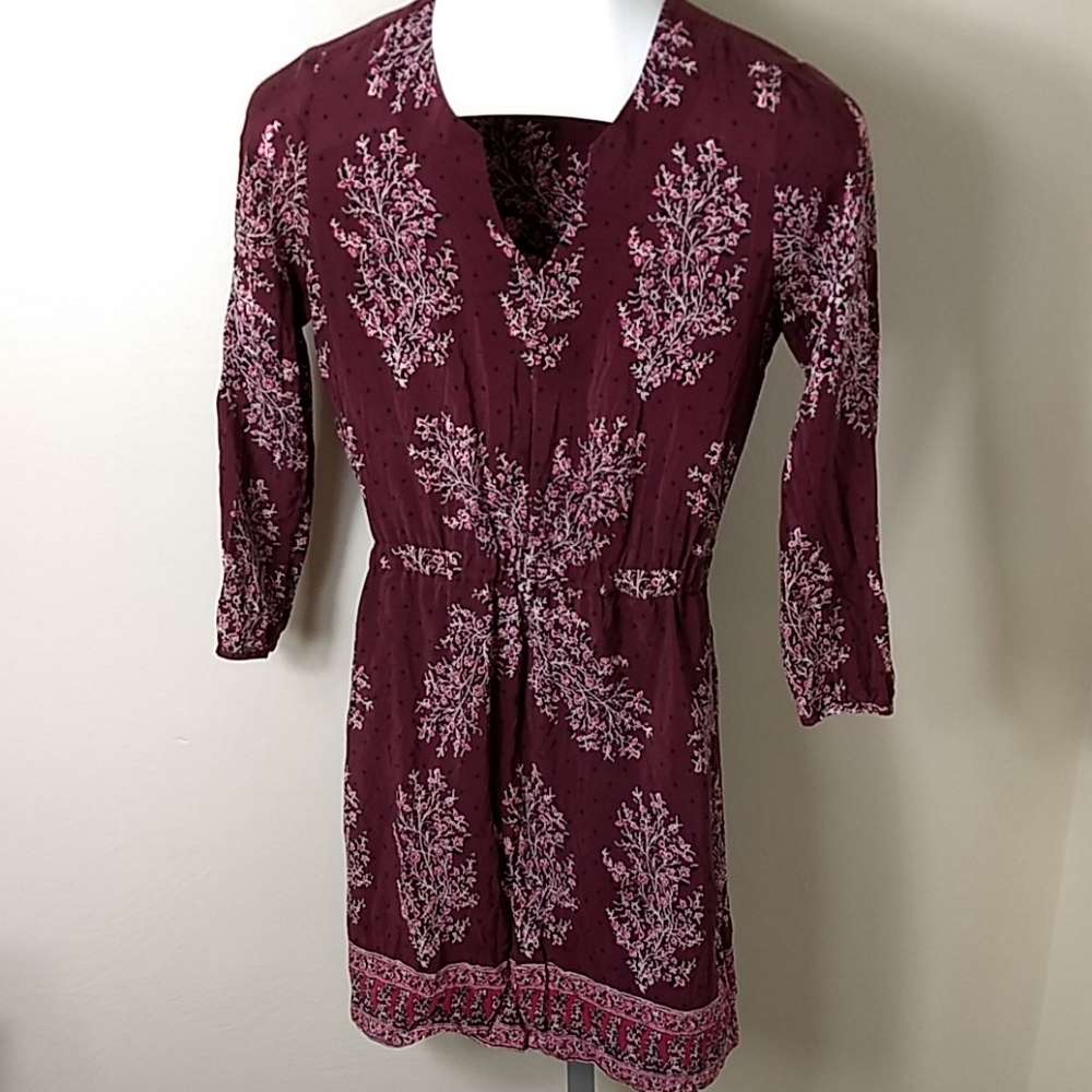 Madewell Silk Lassi Flower Pop on Dress Size 0